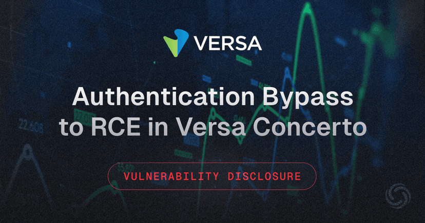 Authentication Bypass to RCE in Versa Concerto